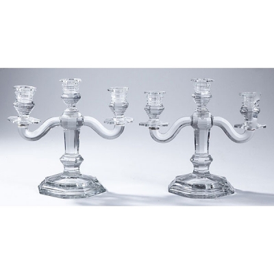 BACCARAT candelabros de cristal