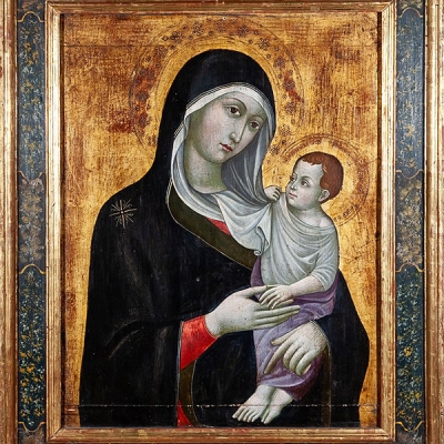 Escuela Italiana, S.XIX “Virgen con Niño”