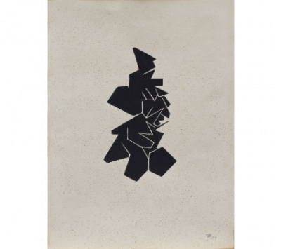 PABLO PALAZUELO (Madrid, 1915 - Galapagar, 2007)  S.T, 1959   Gouache sobre papel. 