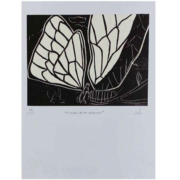 Verónica / Julián, Niño CRIT – El Mundo de las Mariposas – Grabado