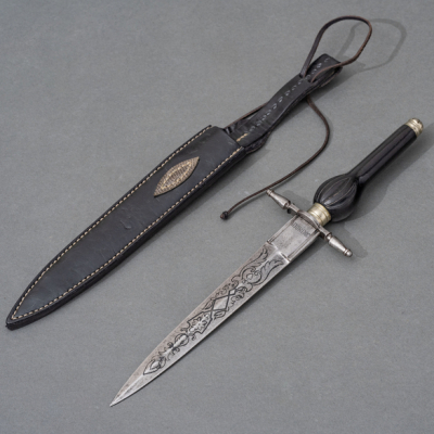 Cuchillo de taco &quot;Alemán&quot; firmado &quot;SOLINGUEN&quot; del siglo XIX