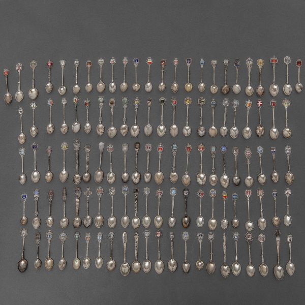 Conjunto de cucharillas en plata punzonada