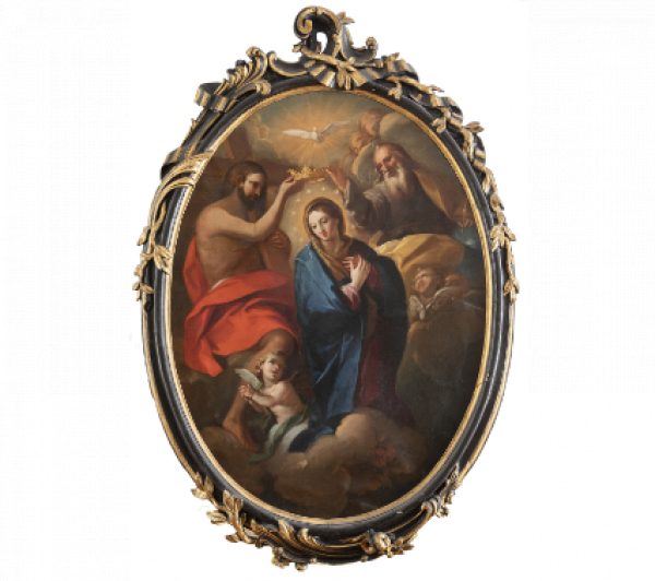 JOSÉ CAMARON BONANAT (Segorbe, Castellón, 1731-Valencia, 1803)  Coronación de la Virgen 
