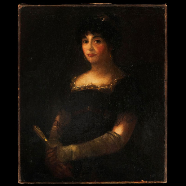 Círculo de Francisco José de Goya y Lucientes (Fuendetodos, 1746 ​- Burdeos, 1828​) - Retrato de "La Triana".