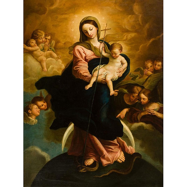 Seguidor de Carlo Maratta. Virgen con Niño