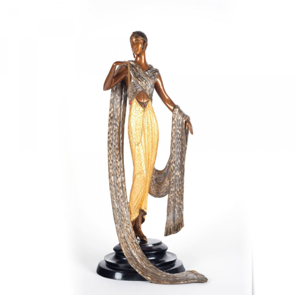 &quot;Je l&#039;Aime&quot;, importante figura de Dama Art Déco, Romain de Tirtoff&quot;, edición 44/500. 