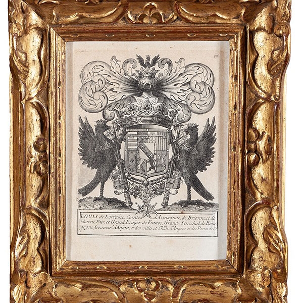 Escuela francesa S.XVII "Escudos Heráldicos"