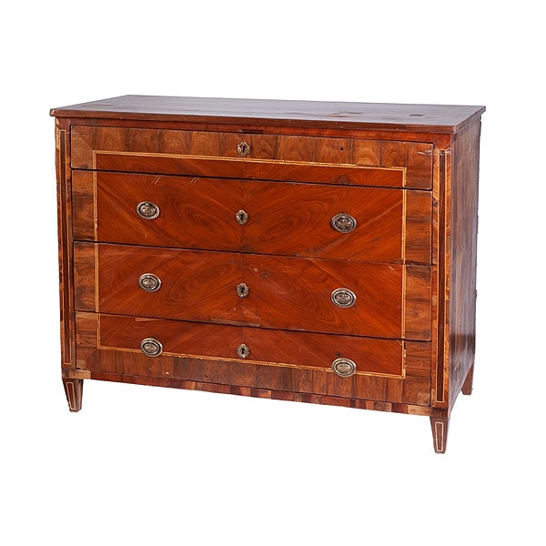Cómoda española de marquetería Carlos IV