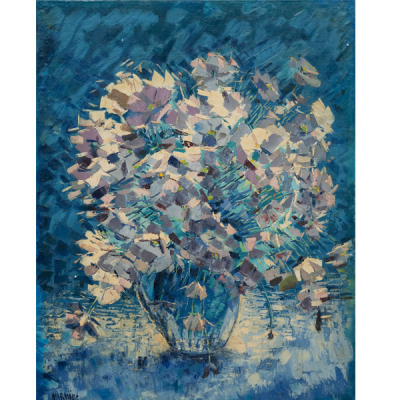 &quot;Florero azul&quot;  FRANCISCO NARVÁEZ (Venezuela, 1905-1982)