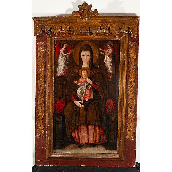 Virgen del Pópolo, escuela italiana del siglo XVI.