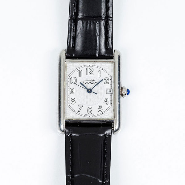 Reloj suizo sra. CARTIER Tank Must de Cartier, en caja de plata, 24 x 26,0 mm. Movimiento de cuarzo.