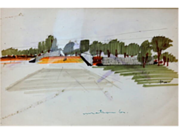 Matías Goeritz – Tinta, acuarela