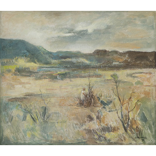 "Paisaje"  BRAULIO SALAZAR(Valencia, Carabobo, 1917-2008) 