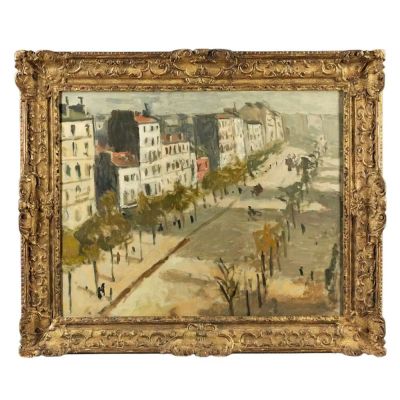 ALBERT MARQUET (Burdeos, 1875 &ndash; Par&iacute;s, 1947) "Avenue de Versailles" (1904).    &Oacute;leo sobre lienzo