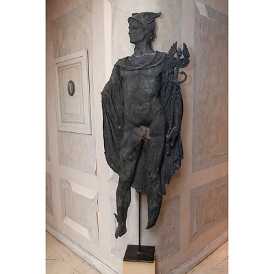 Relieve de mercurio franc&eacute;s de bronce patinado S.XIX