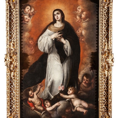 Escuela andaluza S.XVII, Siguiendo a Bartolomé Esteban Murillo &quot;Inmaculada&quot;