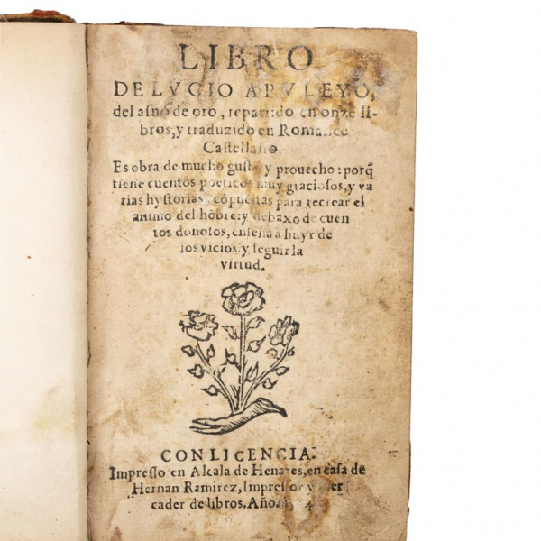 LUCIO APULEYO "LIBRO... DEL ASNO DE ORO 1584.