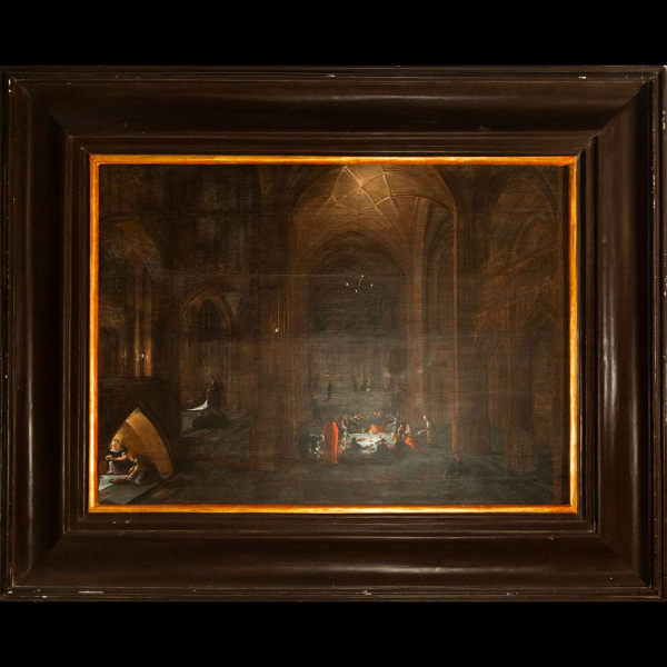 Atribuido a Endrick Van Steenwijk el joven del siglo XVII, escuela flamenca.  