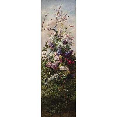 Aurelio Tolosa. (1861 - 1938)    &quot;Tres Estaciones: Otoño. Primavera y Verano&quot;. Tres óleos sobre lienzo. Firmados