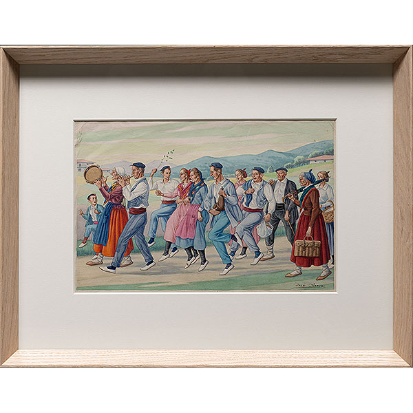"Camino a la Romería" JOSE ARRUE (Bilbao, 1895-1977).  