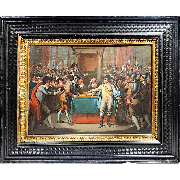 Escuela Norteamericana del siglo XVIII - La República de Oliver Cromwell.