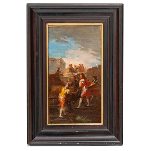 ESCUELA ESPAÑOLA  (S. XIX) "Novilladas"