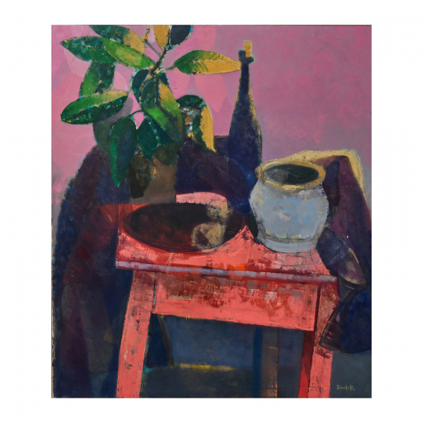 Mariusz Dudek (Polonia, 1960) Bodegón. Óleo sobre tela. Firmado.