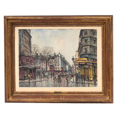 JUAN BAYÓN SALADO &quot;BAY-SALA&quot;  (Logroño 1913 - Bilbao 1995) &quot;Vista de Paris&quot;
