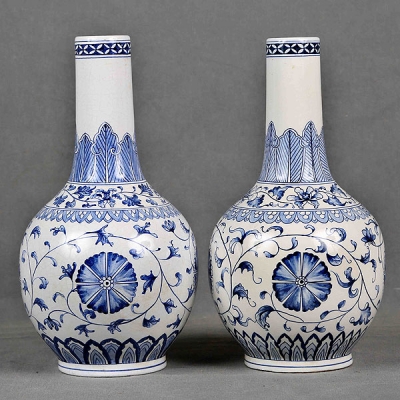 Pareja de jarrones chinos