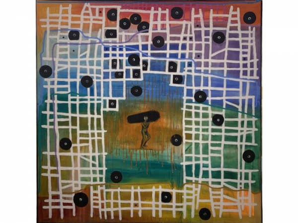 Luis Cruz Azaceta – Man Carring Cuffian