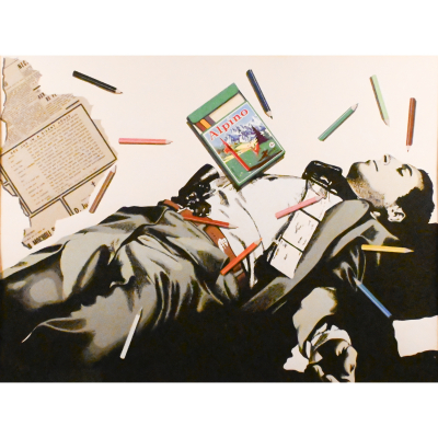 Equipo Cr&oacute;nica (Valencia, 1964-1981)  L&aacute;pices.  Serigraf&iacute;a sobre papel Arches. Firmada y numerada 1/70 a l&aacute;piz.