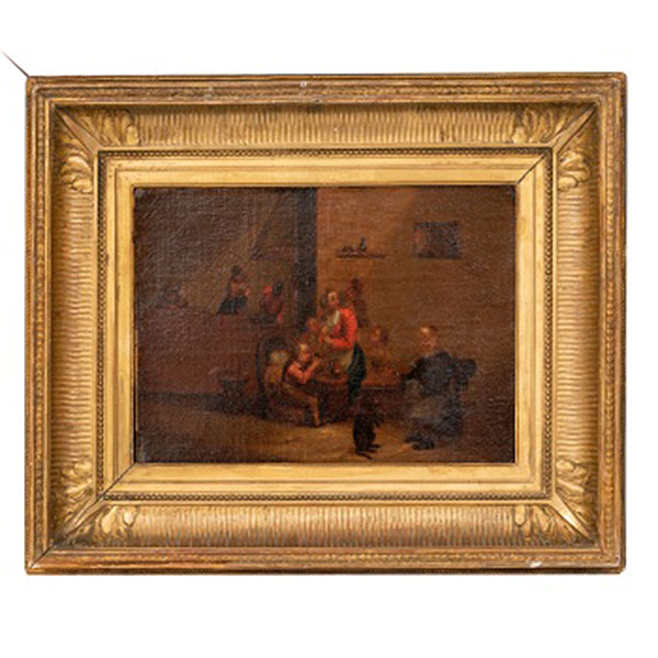  Escuela Flamenca  (S. XVIII) "Personajes en la taberna"