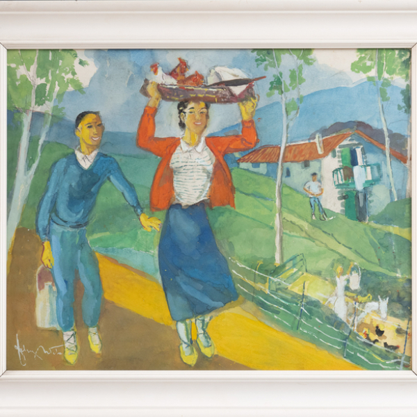 "Escena costumbrista"   FÉLIX ARTETA (Valladolid, 1890-Bilbao, 1986)