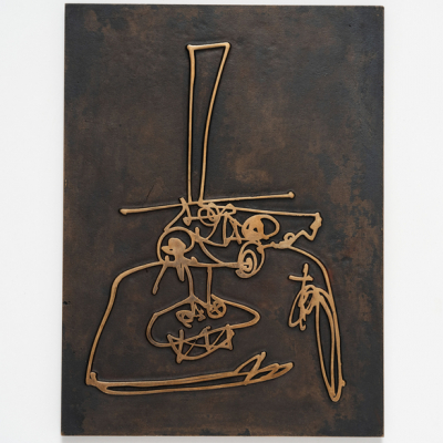 &quot;Portrait avec chapeau&quot; ANTONIO SAURA (Huesca, 1930-1998) 