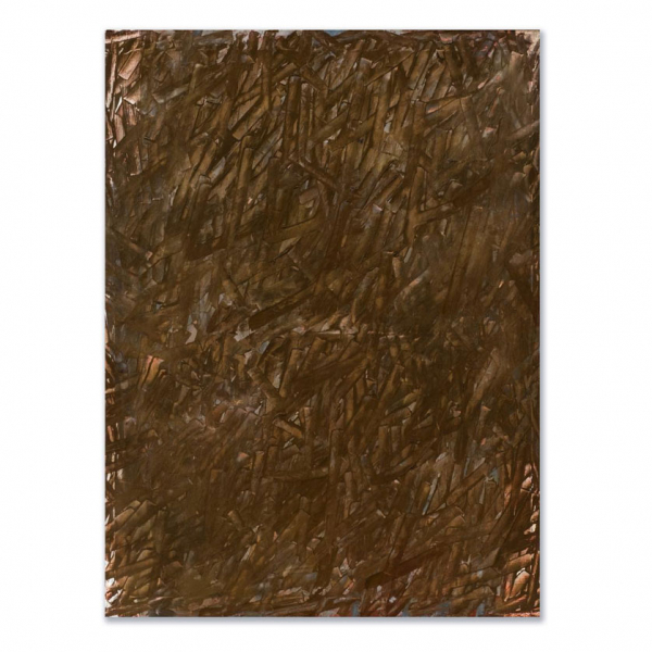 Rafael Canogar.   "P-1-79 (1979)". Óleo sobre lienzo. Firmado, titulado y fechado al dorso.