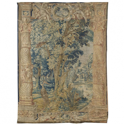 Hendrick Van der Cammen. Importante tapiz flamenco realizado en lana por Hendrick Van der Cammen (1603-1676), hijo del famoso tejedor Philippe Van der Cammen, talleres de Enghien.