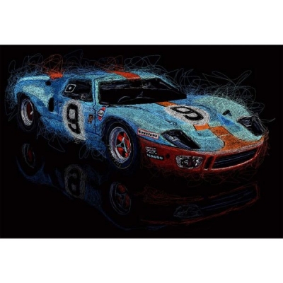 Algaro – Ford GT40 Le Mans – : Dibujo digital