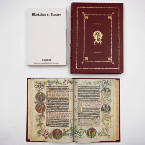 Martirologio de Usuardo Museu Diocesà, Girona.  Autoría: M. MOLEIRO EDITOR S.A