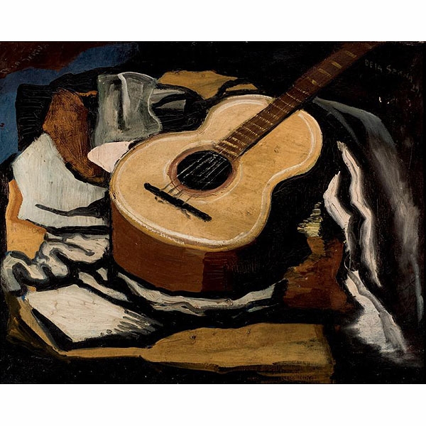 Ismael González de la Serna. Bodegón con Guitarra. 1929