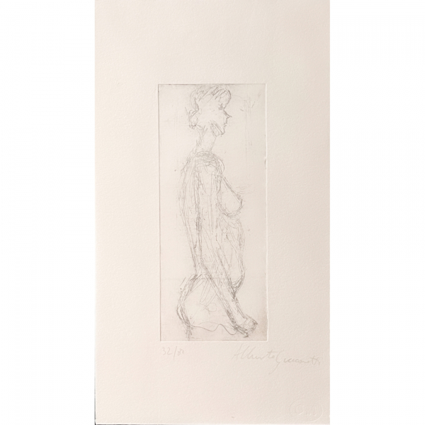 Alberto Giacometti (Borgonovo, Suiza, 1901-Coira, Suiza, 1966)  Annette Standing.  Grabado 
