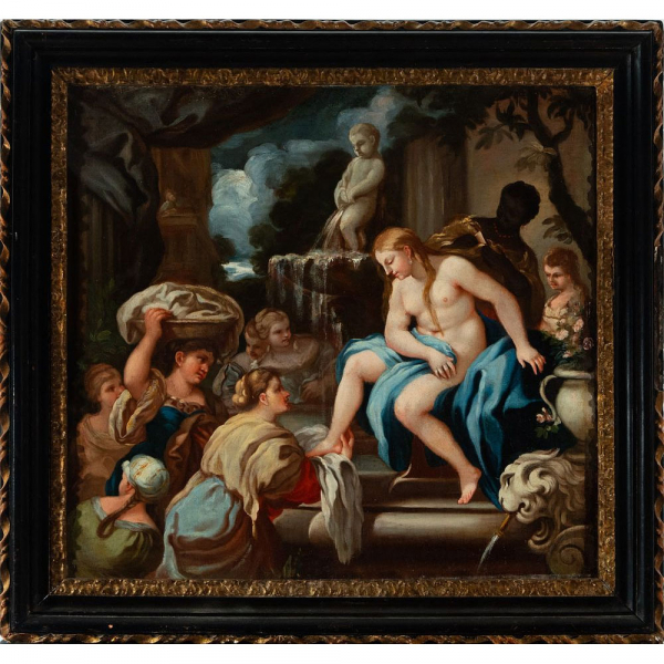 El Baño de Venus. Atribuido a Luca Giordano, Escuela Italiana del siglo XVII.