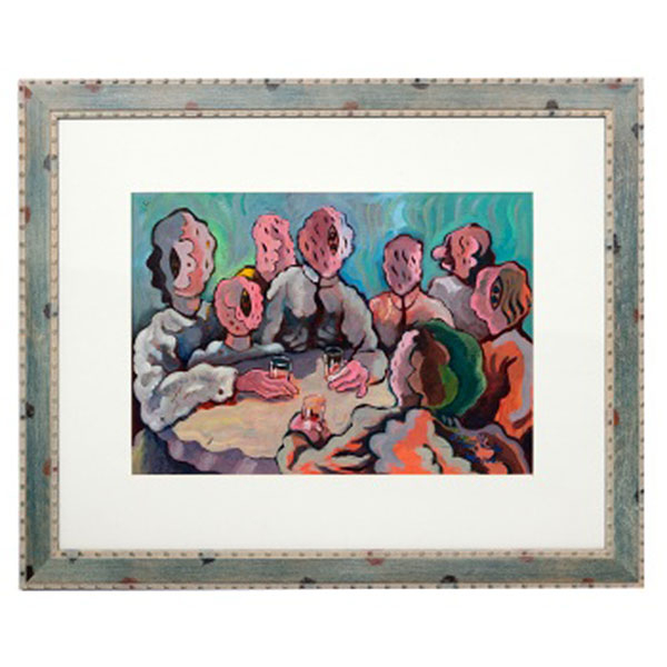 Saulo Mercader  (Alicante 1944) "Personajes en la sobremesa. Nueva York"