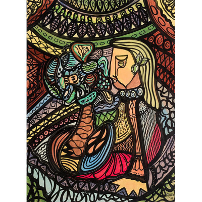 Amelia Peláez.  &quot;Búcaro y mujer (1943)&quot;.