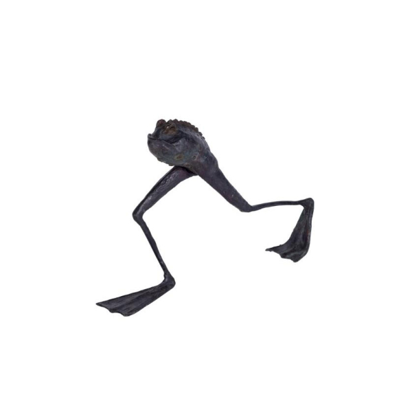 ESCUELA ESPA&Ntilde;OLA S. XX. A. H. "Frog". Escultura en bronce.