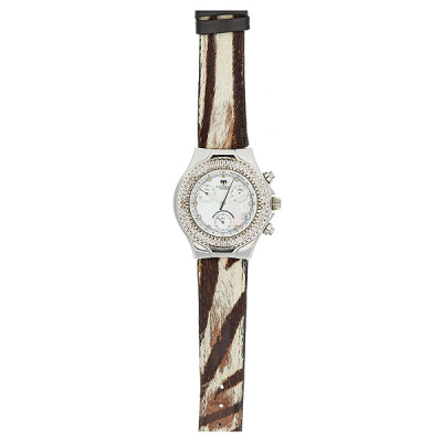 Reloj TECHNOMARINE de pulsera para señora, en acero, bisel y numeración con diamantes talla brillante y correa de piel. 