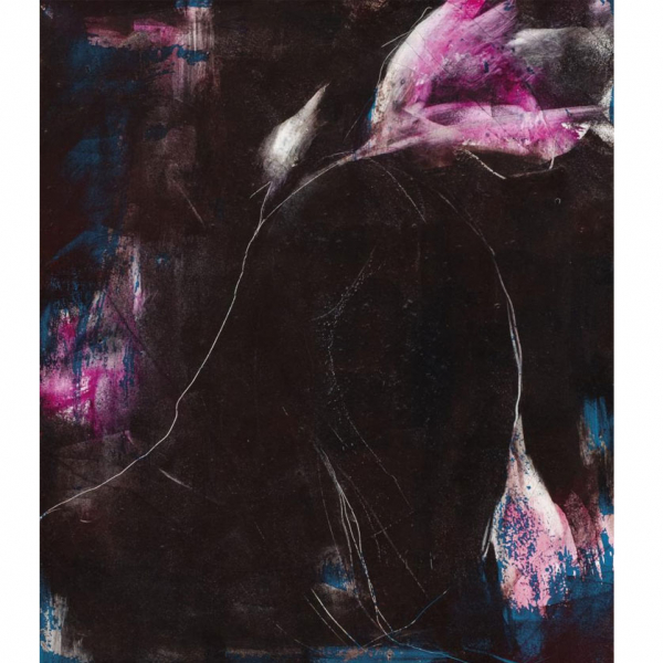 Lita Cabellut.    "Ejercicio del alma (2005)". Óleo sobre lienzo. Firmado y fechado (2005) al dorso.