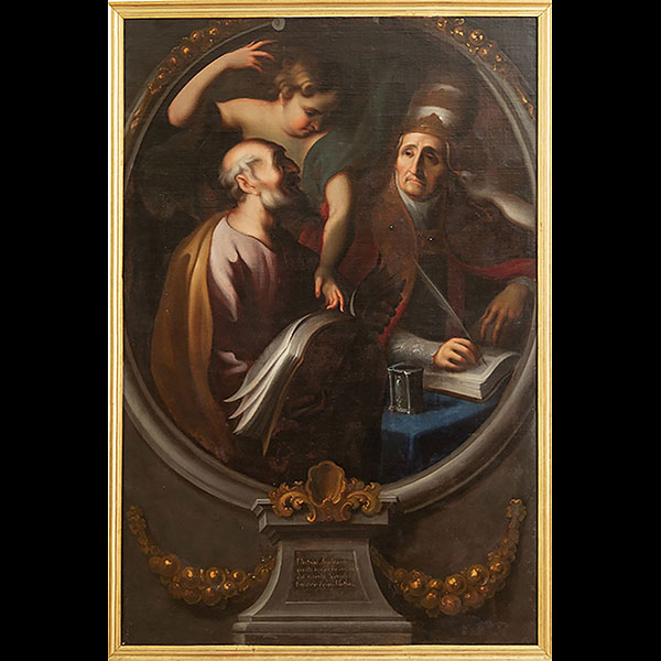 NICOL&Aacute;S Y JUAN RODR&Iacute;GUEZ JU&Aacute;REZ (Virreintato de Nueva Espa&ntilde;a, h. 1720) - San Mateo y San Gregorio Magno.