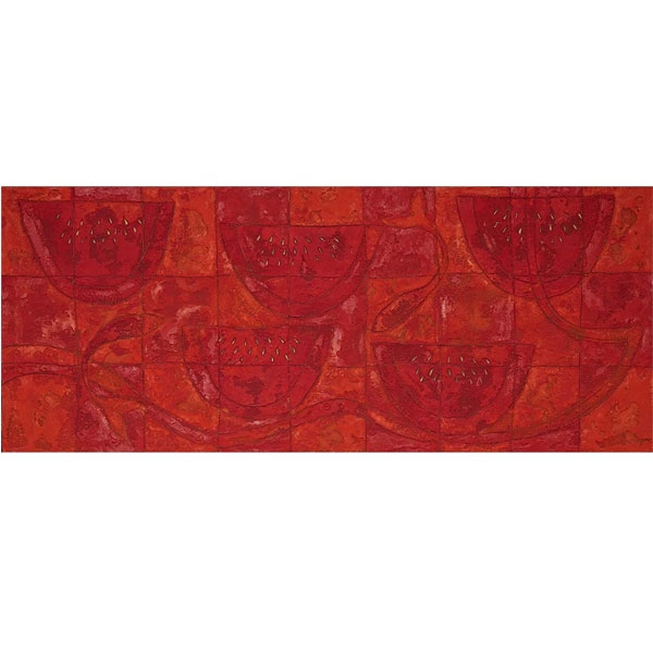 A. Vazquez – Sandías en Rojo – Mixta sobre Tela
