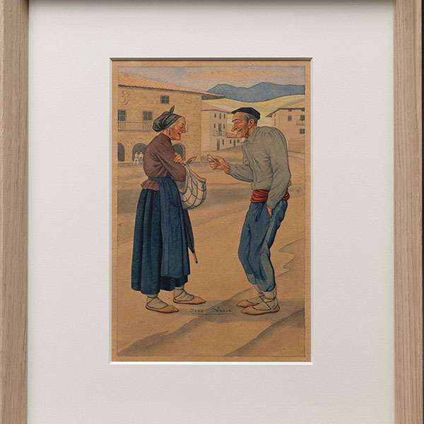 "Pero ¿Ya te acuerdas Maichu, ya te acuerdas....? ! No me voy a alcordar pues; Ynasio, no me voy a alcordar"   JOSE ARRUE (Bilbao, 1895-1977). 