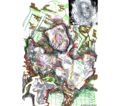 LUIS GORDILLO (Sevilla, 1934)   S/T, 2020    Mixta sobre papel.  